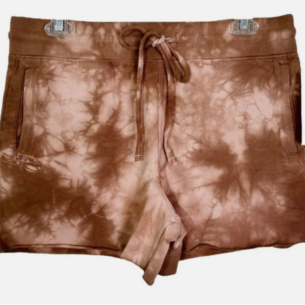 NWT LACAUSA Anthropologie Tie Dye Drawstring Lounge Sweat Shorts Women’s